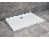 Cadita de Dus Dreptunghiulara Radaway Doros D, 120x90x5 cm, Acril, SDRD1290-01, Alb