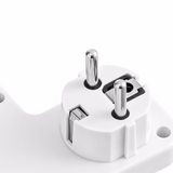 Priza Multipla cu USB, AC/EU, Fara Cablu, Intrerupator Individual, Alb