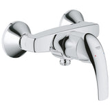Baterie dus Grohe Start Curve, monocomanda, 1/2'', cartus ceramic, limitator debit, Crom