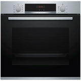 Cuptor incorporabil Bosch HBA573BS1, Electric, Multifunctional, 71 l, Grill, 10 programe, Autocuratare pirolitica, Afisaj digital, Clasa A, Inox