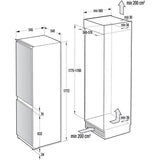 Combina frigorifica incorporabila GORENJE RKI4182E1, FrostLess, 260 l, H 177.2 cm, Clasa A++, Alb
