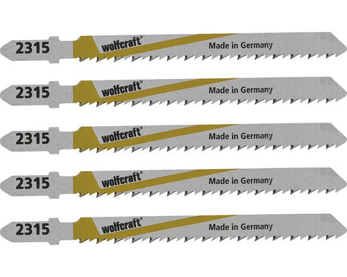 Panze Fierastrau Pendular Wolfcraft 100/75 Mm, Pentru Lemn De Terasa, Pachet 5 Bucati