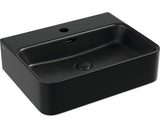 Lavoar Pe Blat Jungborn Three 52x40 Cm Negru Mat, Ventil Scurgere Ceramic