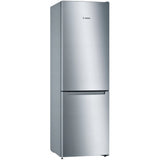 Combina frigorifica Bosch KGN33NLEB, 282 l, NoFrost, Control electronic, Iluminare LED, PerfectFit, Clasa E, 176 cm, Inox