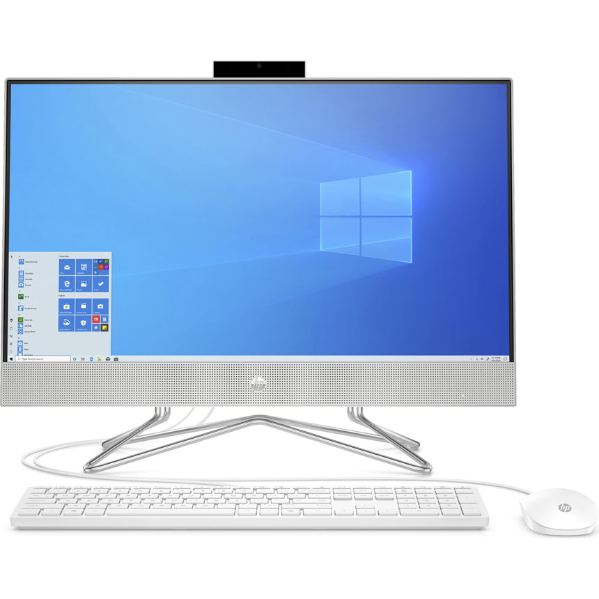 Sistem All-in-One HP 24-dp0050nq cu procesor AMD Ryzen™ 3 4300U pana la 3.70 GHz, 23.8", Full HD, 8GB DDR4, 512GB SSD, AMD Radeon™ Graphics, Windows 10 Home, Natural Silver