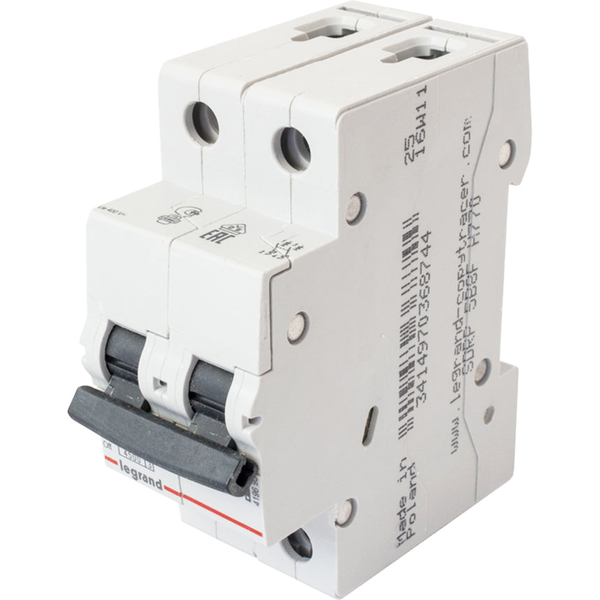 Siguranta automata Legrand RX3 2P curba C, 10A 4,5kA