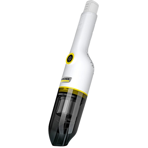 Aspirator de Mana KARCHER CVH 2 CVH24BAT, 4.2V, Autonomie Maxima 10 min, Motor BLDC, Alb-Negru