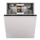 Masina de spalat vase incorporabila MaxiSpace Whirlpool W8I HP42 L, SpaceClean, Al 6-lea Simt, Capacitate 14 seturi, 10 programe, Clasa C, NEGRU