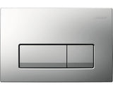 Clapeta de actionare rezervor WC incastrat Geberit Delta50 115.119.46.1, pentru spalare cu doua volume de apa, crom mat