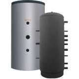Rezervor de acumulare agent termic izolat Puffer Fornello P1000, 10 cm izolatie din poliuretan, 1000 litri, fara serpentina, presiune lucru 3 bar