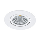 Spot incastrabil SALICETO, EGLO, LED, 6W, 380 lm, 2700K, aluminiu, alb, 8.8 x 4.2 cm