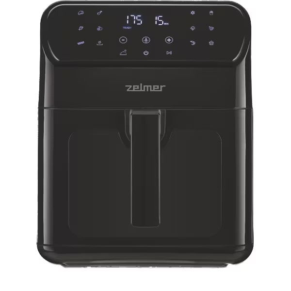 Friteuza cu aer cald multifunctionala Zelmer ZAF6500, capacitate 6,5 l, 1500 W, 13 programe automate de gatire, negru