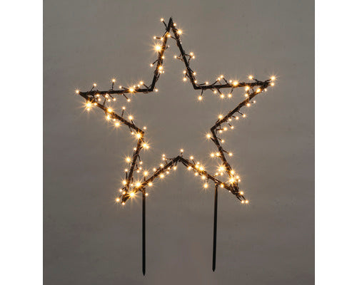 Decoratiune Stea Lafiora 150 Led-uri 60x73 Cm Alb Cald