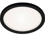 Plafoniera Cu Led Integrat Slim 12w 1400 Lumeni Ø190 Mm, Negru