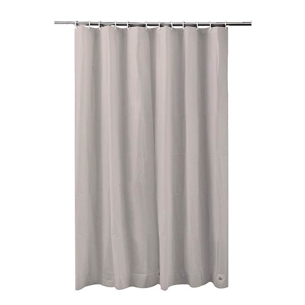 Perdea de dus textila, Frandis, 180x200 cm, poliester, gri nisip 190089