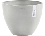 Ghiveci Ecopots Antwerp Plastic Ø 30 Cm H 25, 5 Cm Alb-gri
