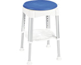 Scaun de baie rotativ Ridder, inaltime reglabila, albastru