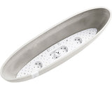 Ghiveci Ecopots Sofia Cu Sistem De Irigare Plastic 56x14x16 Cm Alb-gri