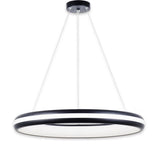 Lustra LED pe cablu dimabila, Top-Light, Metal, LED/60W/230V, Cu telecomanda, Negru