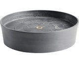 Farfurie Rotunda Ecopots Cu Role Plastic Ø 28, 7 Cm H 8, 3 Cm Gri