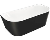 Cada de Baie Dreptunghiulara Freestanding Linea Combine, 170x80x58 cm, Acril, Exterior Negru, FR03
