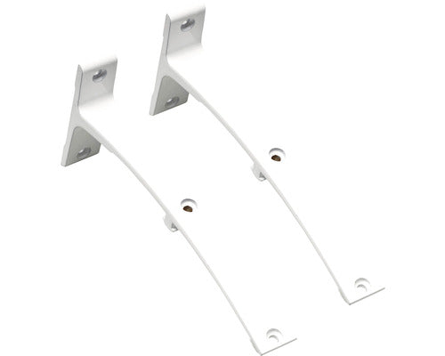 Set 2 Console Perete Duble 18 Cm, Alb