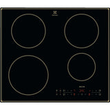 Plita incorporabila Electrolux CIR60430CB, Inductie, 4 zone de gatit, Touch control, Booster, Timer, Conectivitate hota, 60 cm, Negru
