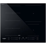 Plita incorporabila Whirlpool WF S5060 CPBF, Inductie, 4 zone de gatit, ChefControl, FlexiSide, 60 cm, Negru