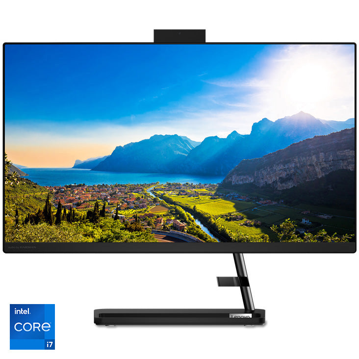 Sistem All-in-One Lenovo IdeaCentre 3 27ITL6 cu procesor Intel® Core™ i7-1165G7 pana la 4.70 GHz, Tiger Lake, 27", Full HD, IPS, 8GB DDR4, 512GB SSD, Intel Iris Xe Graphics, Free DOS