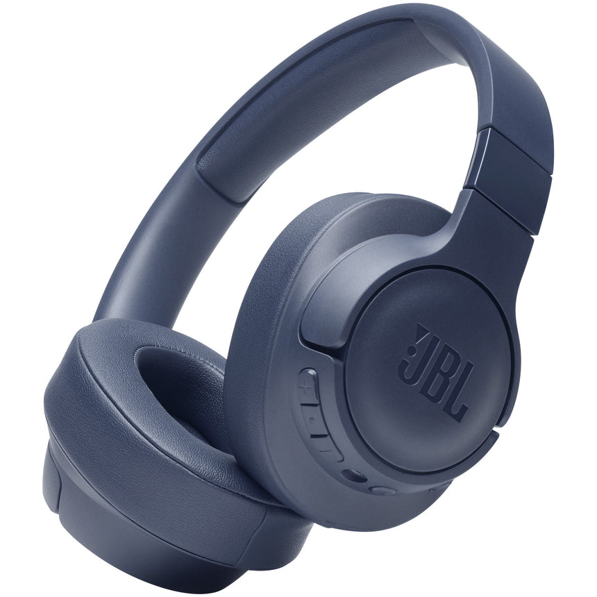 Casti audio wireless over-ear JBL Tune 760NC, Bluetooth, Active Noise Cancelling, Pure Bass Sound, Baterie 35H, Microfon, Albastru