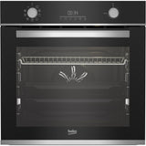 Cuptor incorporabil Beko BBIM13300XPSE, Electric, 72 l, Multifunctional, Autocuratare pirolitica, AEROPerfect, SteamShine Cleaning, Raft telescopic, Grill, 3DCooking, Clasa A+, Negru