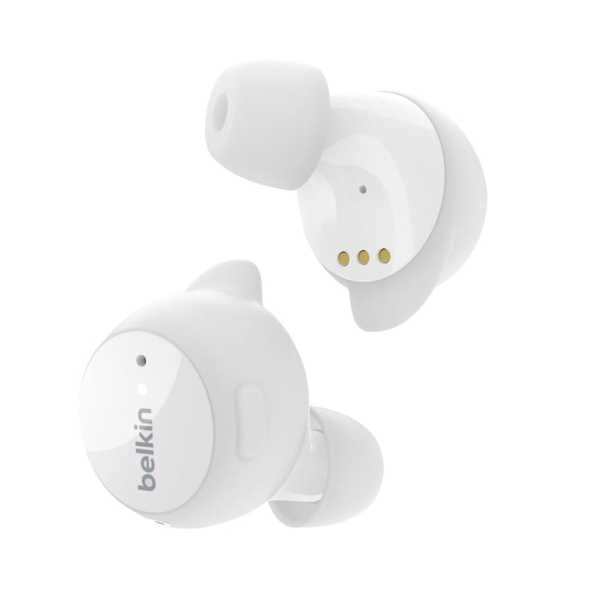 Casti wireless, Belkin, Universal, Control tactil, Alb