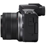 Aparat foto Mirrorless Canon EOS R50, 24.2MP, 4K + Obiectiv 18-45mm + Obiectiv 55-210mm, Negru