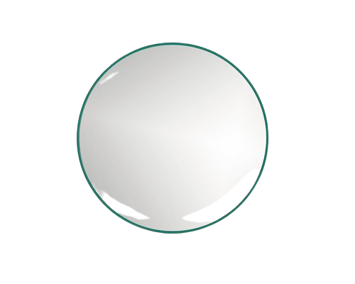 Oglinda Baie Cu Led Cordia Round Line Blacklight Ø80 Cm Rama Verde Ip 44
