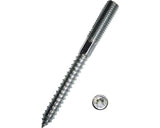 Prezoane Dublu Filetate Dresselhaus 8x200 Mm Otel Zincat, Cap Torx, Pentru Dibluri & Lemn, 20 Bucati