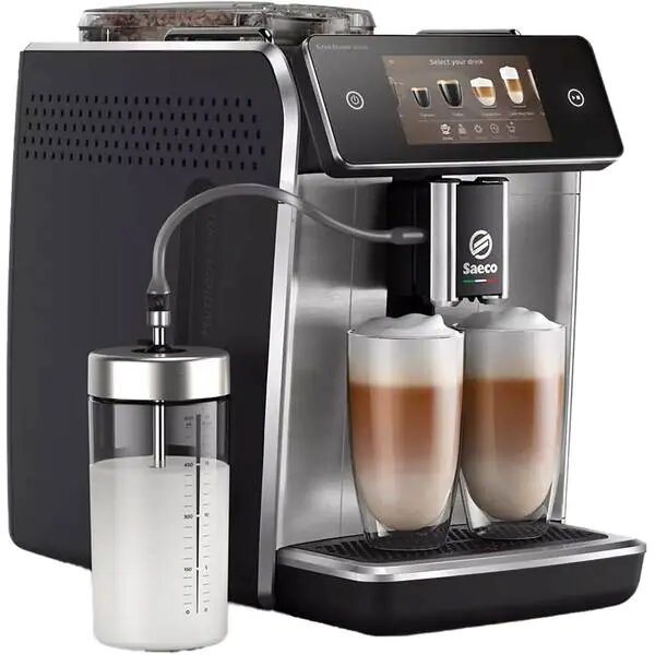 Espressor Automat SAECO GranAroma Deluxe SM6685/00, 1.8l, 15 bar, 1500W, Argintiu-Negru