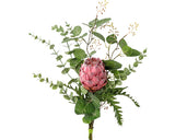 Buchet Artificial Mix Protea H 56 Cm Roz