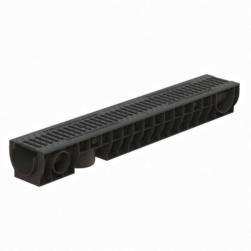 Kit rigola Plastic Base, VODALAND, LN100, Hext.120, gratar fonta, C250, 1000x160x120