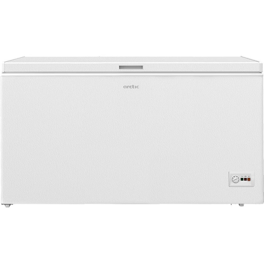 Lada frigorifica Arctic AMO47P30, 451 l, Clasa F, Conditii extreme, 2 cosuri metalice, Led lighting, Alb