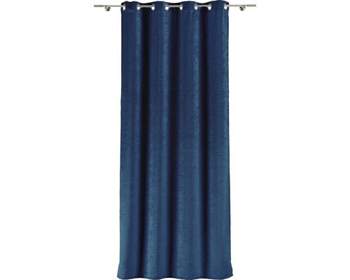 Draperie Cu Inele Velar Albastru 140x245 Cm