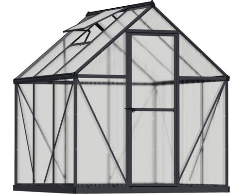 Sera Gradina Palram - Canopia Mythos 185x186 Cm Ral 7012 Gri Include Cadru Fundatie Si Jgheab
