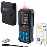 Telemetru cu laser Bosch Professional GLM 50-27 C, 50 m domeniu masurare, 635 nm dioda laser, ± 1.5 mm precizie, IP 65, 1/4" filet stativ, Bluetooth 4.2, geanta protectie, curea transport, 2 baterii 1.5 V LR6 (AA)