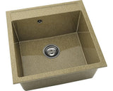 Chiuveta Bucatarie Cu O Cuva Fat Avangard 225 51x51 Cm, Fara Picurator, Granixit White Frappe