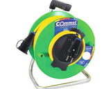 Prelungitor Electric Pe Tambur De Plastic Commel Profi 25m Cablu N07v3v3-f 3x1, 5 Mm², Pentru Exterior Ip44