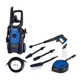 Masina de spalat cu presiune Scheppach HPC1600-KIT, 135 bar, 1600W, 5m, Albastru/Negru