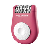 Epilator Rowenta Easy Touch EP1110F1, 2 trepte de viteza, 24 pensete, 4.8 W, sistem de masaj cu bile, roz
