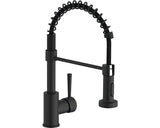 Baterie bucatarie cu dus pentru vase Tiber negru mat 147306