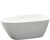 Cada de Baie Ovala Freestanding Egg Elegant, Acril, 75x160x60 cm, Alb