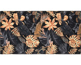 Covor Allegro Model Frunze Tropicale Negru 80x150 Cm