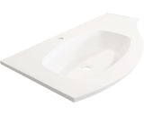 Lavoar Savini Armonia Asimetric, DX Compozit, 104 cm, Alb
